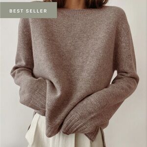 Jenni Kayne Everyday Sweater in Taupe, Size M